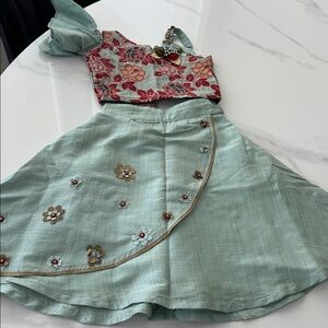 Indian Pakistani Diwali party traditional wear baby girl toddler dress